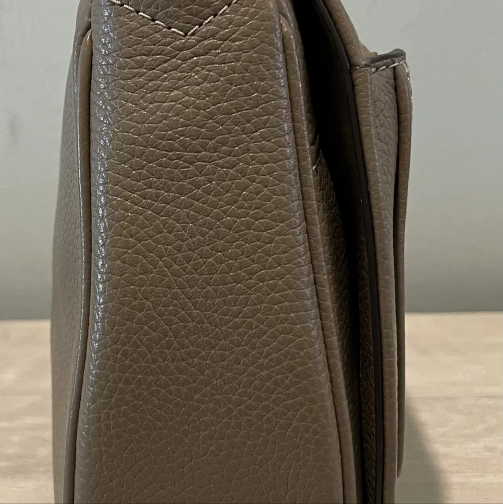 Marc Jacobs Empire City Mini Shoulder Bag in French Grey Leather NWT